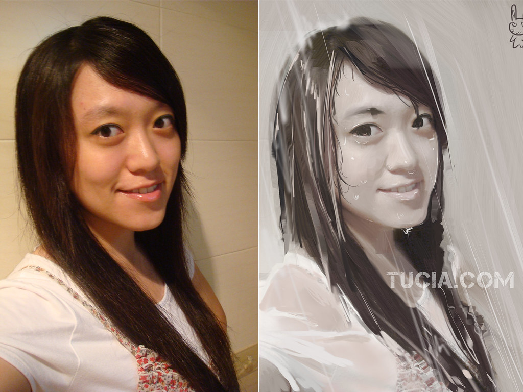 壁纸 · Girl in Rain by Tucia